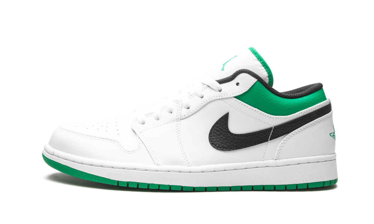 Air Jordan 1 Low White / Lucky Green 553558 129