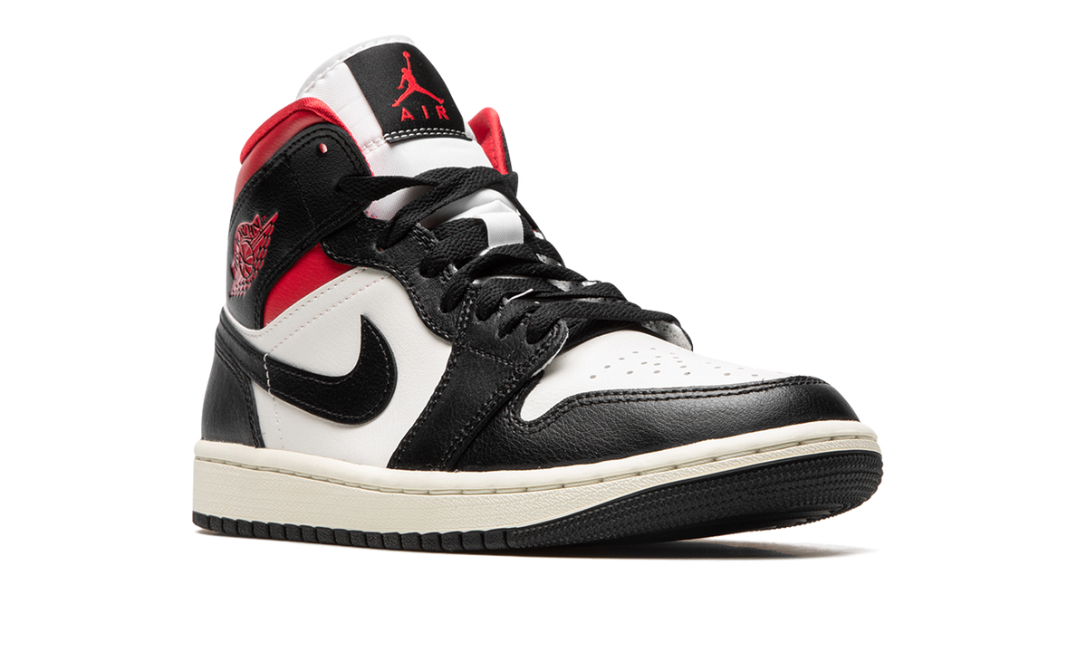 AIR JORDAN 1 MID WMNS Black / Gym Red / Sail BQ6472 061