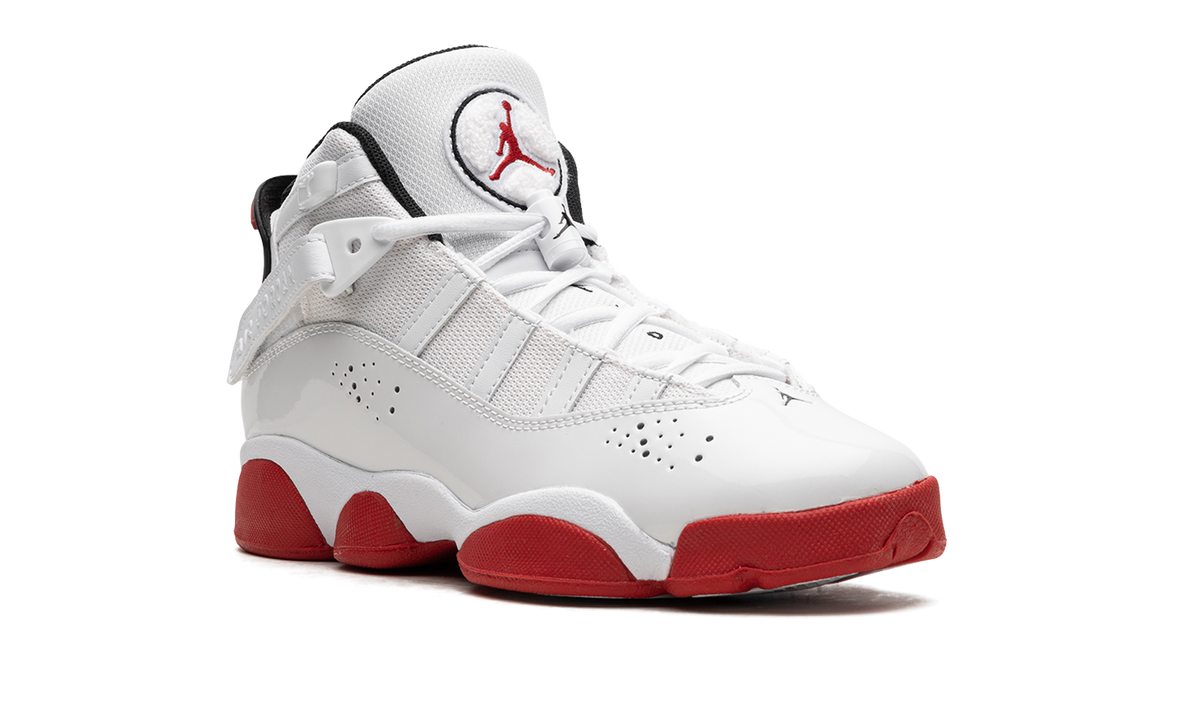 Jordan 6 Rings GS White University Red 323419 160