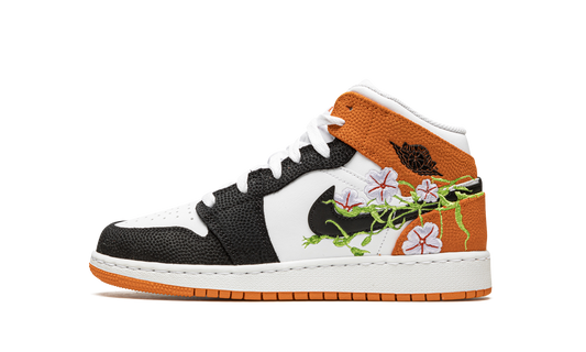Air Jordan 1 Mid GS Basketball Blossom DQ8390 100