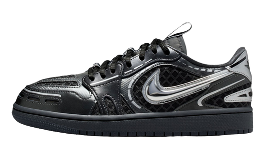 Jordan 1 Low Method of Make V3 WMNS Black Metallic Silver HQ2186 001
