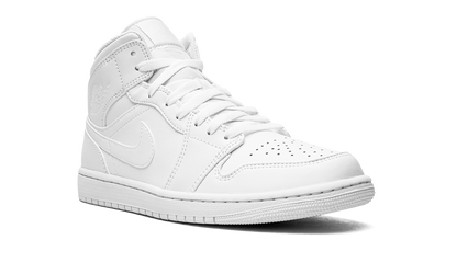Air Jordan 1 Mid Triple White 554724 136