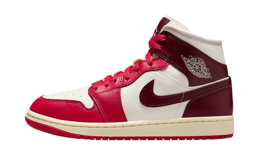 Air Jordan 1 Mid WMNS Red/White BQ6472 119