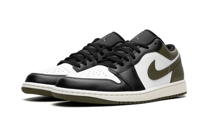 Air Jordan 1 Low Black Toe Medium Olive 553558 092