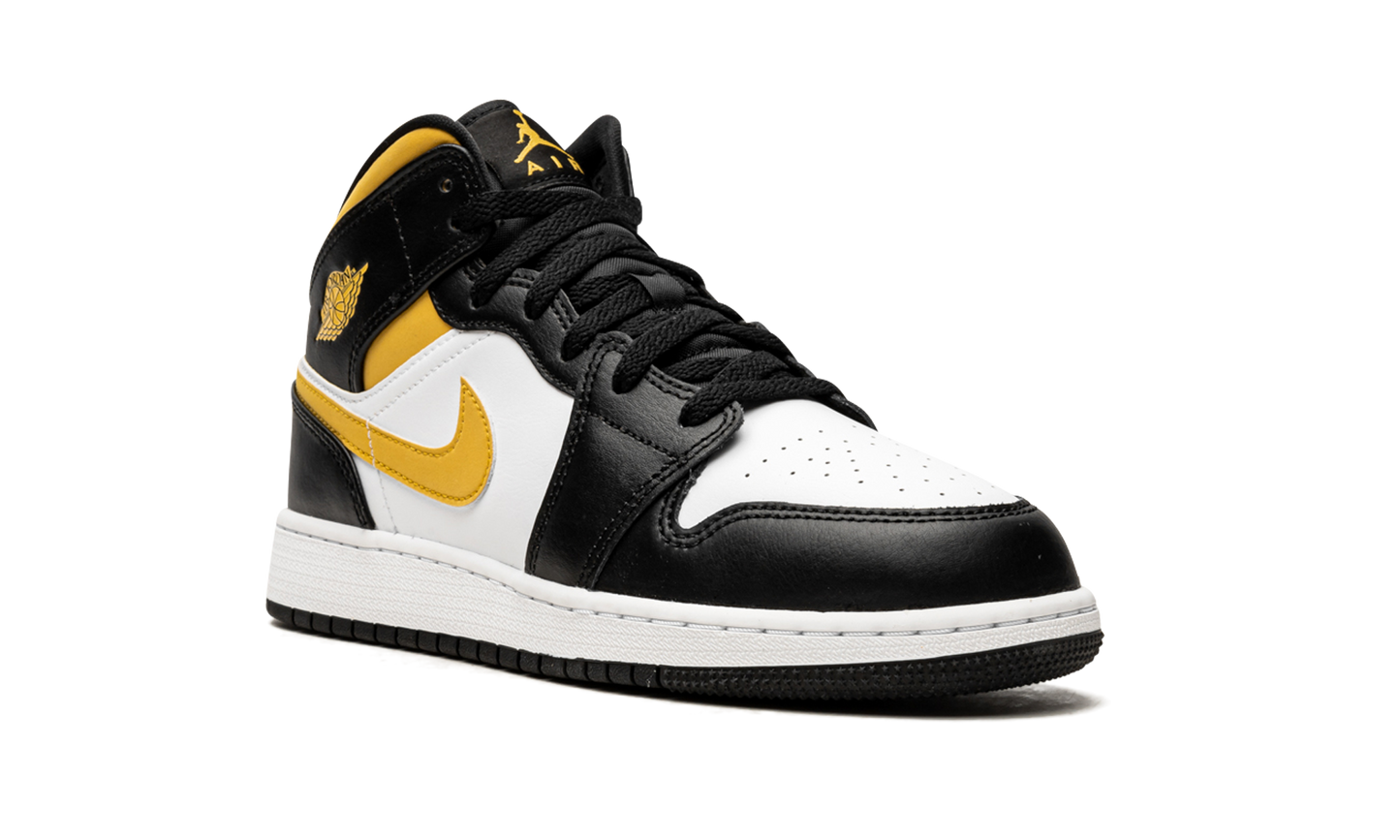 Air Jordan 1 Mid GS Pollen / Black / White 554725 177