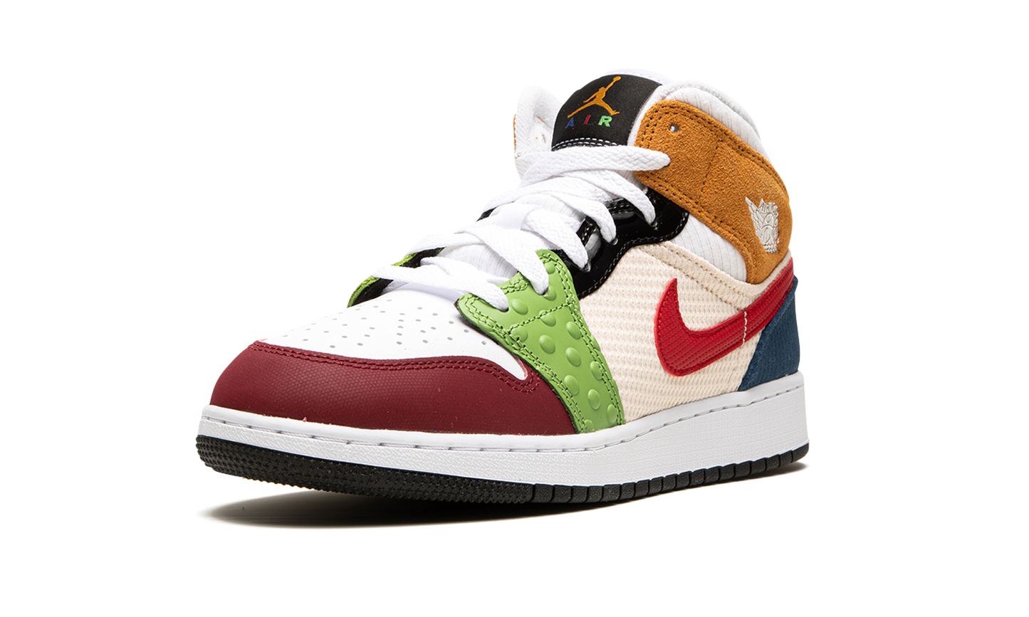 Air Jordan 1 Mid SE GS Messy Room DR6957 100