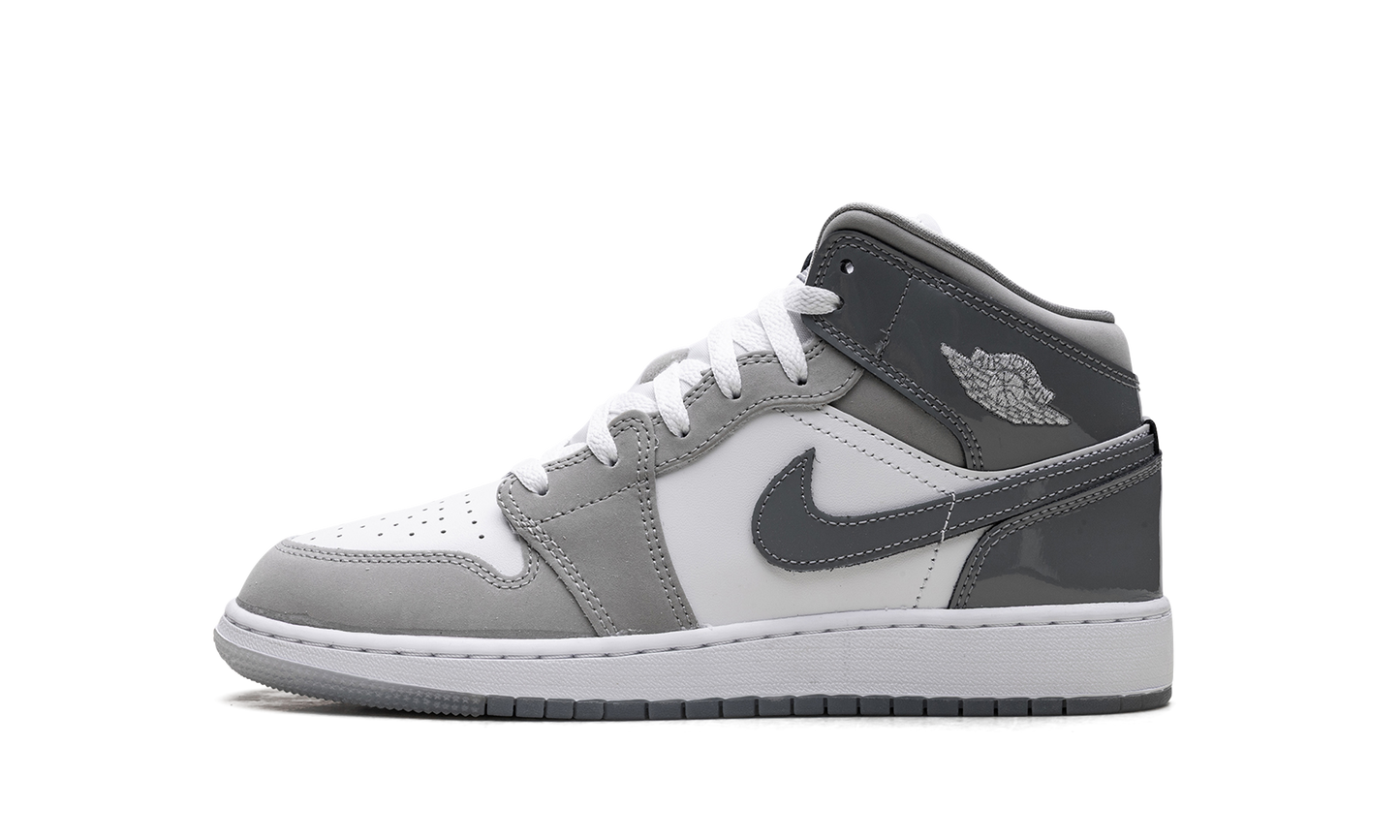 Jordan 1 Mid GS White Medium Cool Grey HF3193 100