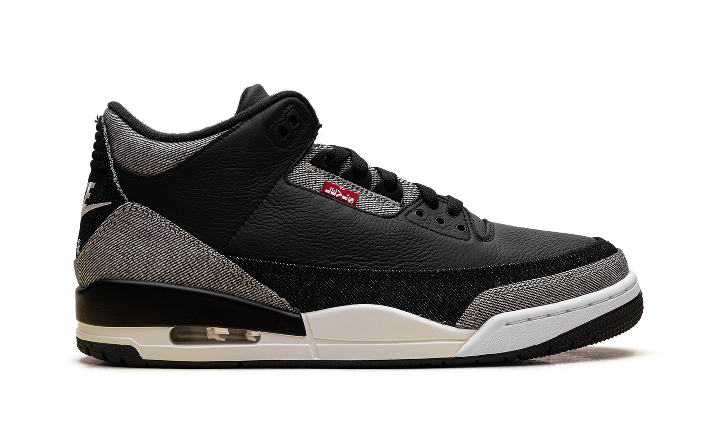 Air Jordan 3 Levi's - Black Denim IR0914 400
