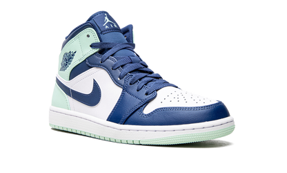 Air Jordan 1 Mid Blue Mint 554724 413