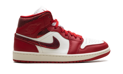 Air Jordan 1 Mid WMNS Red Cracked Leather HJ9337 106