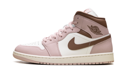 Jordan 1 Mid WMNS Pink Oxford Brown BQ6472 620