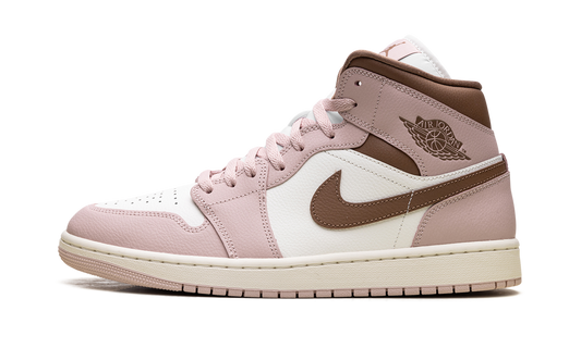 Jordan 1 Mid WMNS Pink Oxford Brown BQ6472 620