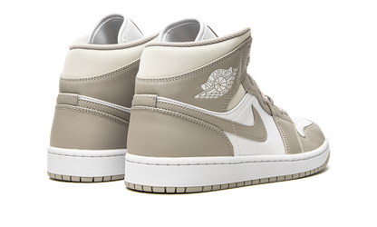 Air Jordan 1 Mid Linen / College Grey 554724 082