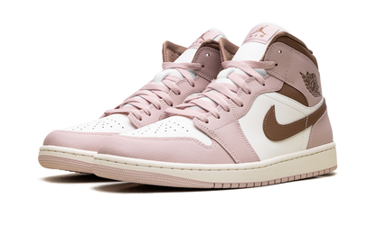 Jordan 1 Mid WMNS Pink Oxford Brown BQ6472 620