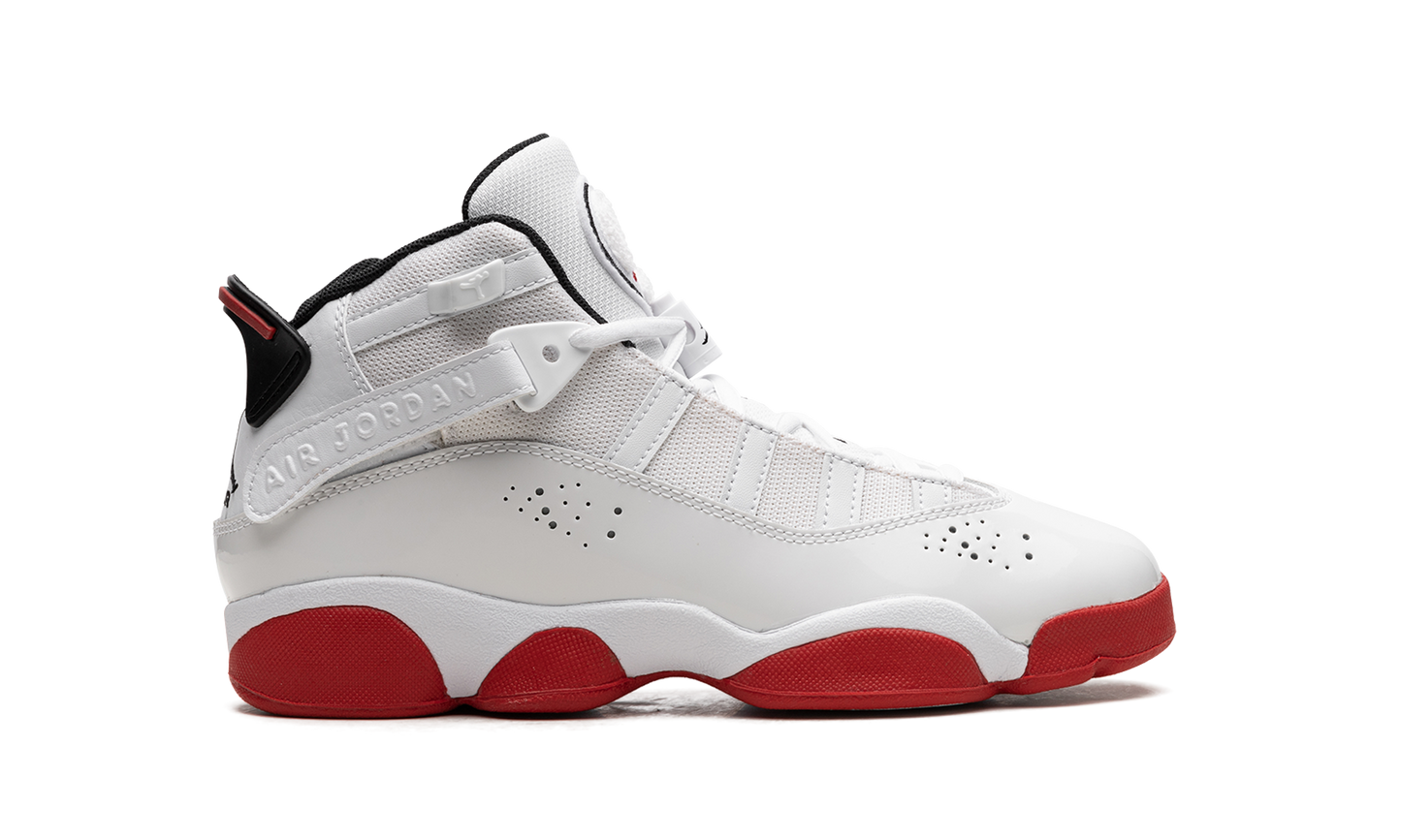Jordan 6 Rings GS White University Red 323419 160