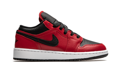 Air Jordan 1 Low GS Black Pebbled 553560 605