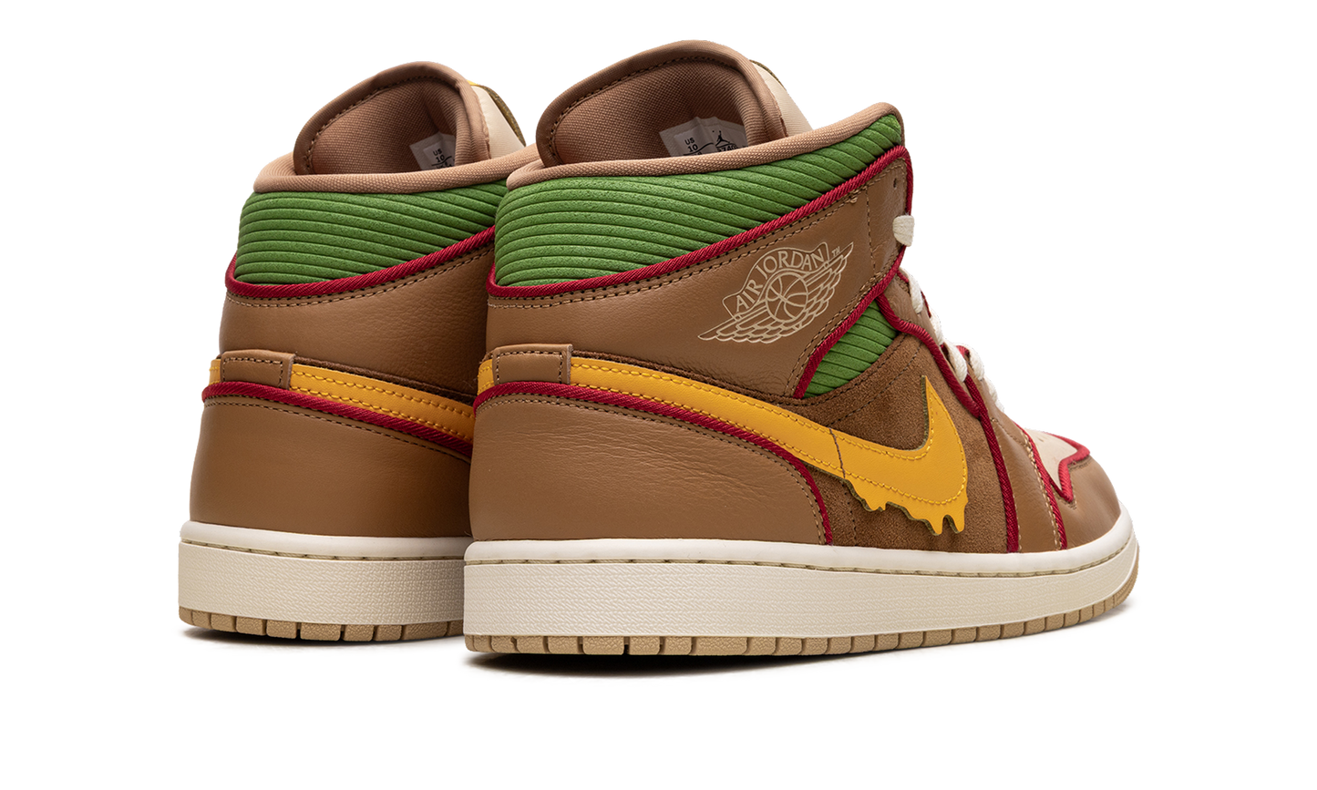 Jordan 1 Mid SE Cheeseburger IB7403 224