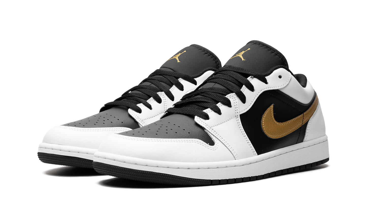 Air Jordan 1 Low Gold Swoosh 553558 172