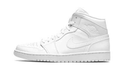 Air Jordan 1 Mid Triple White 554724 130