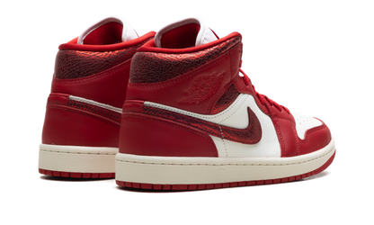 Air Jordan 1 Mid WMNS Red Cracked Leather HJ9337 106