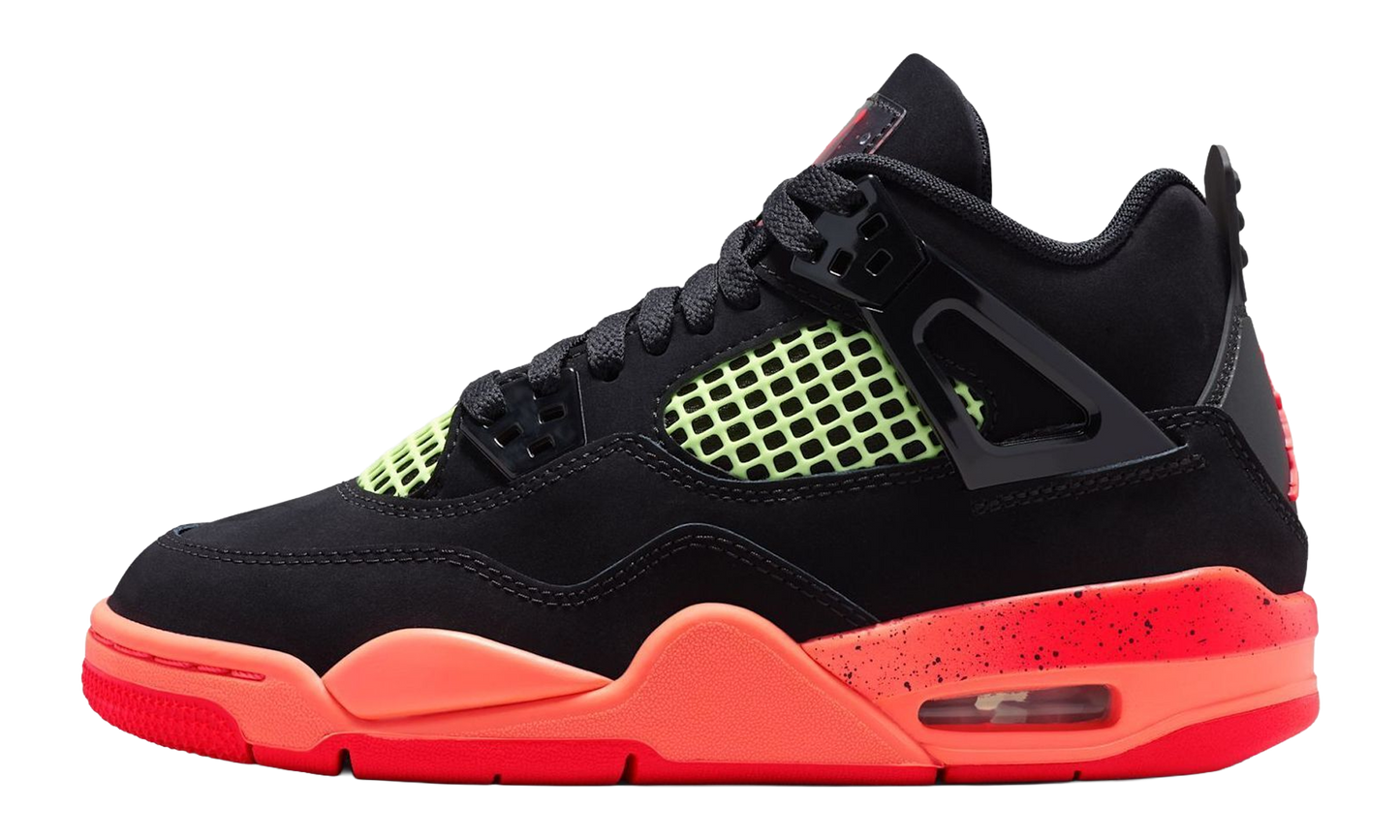Air Jordan 4 Retro GS Black Infrared Barely Volt II1271 001