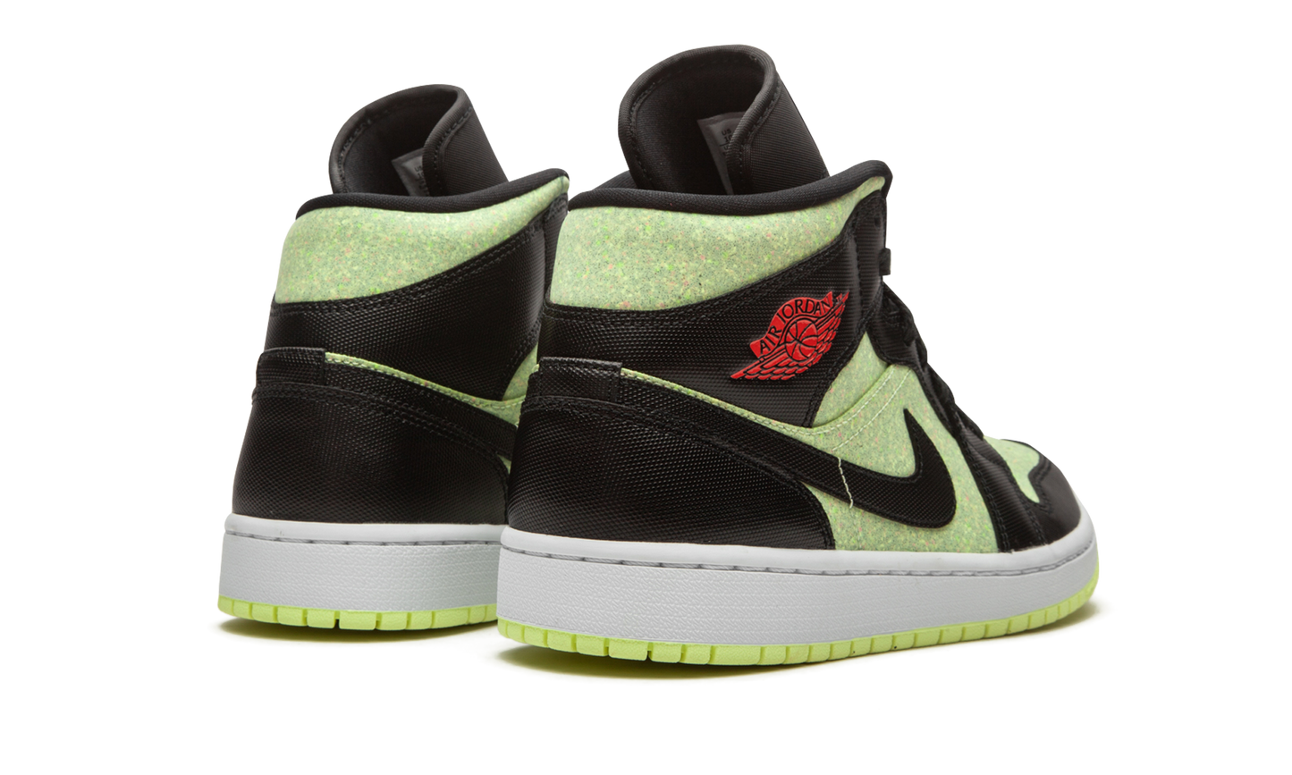 AIR JORDAN 1 MID SE WMNS Barely Volt / Chile Red CV5276 003