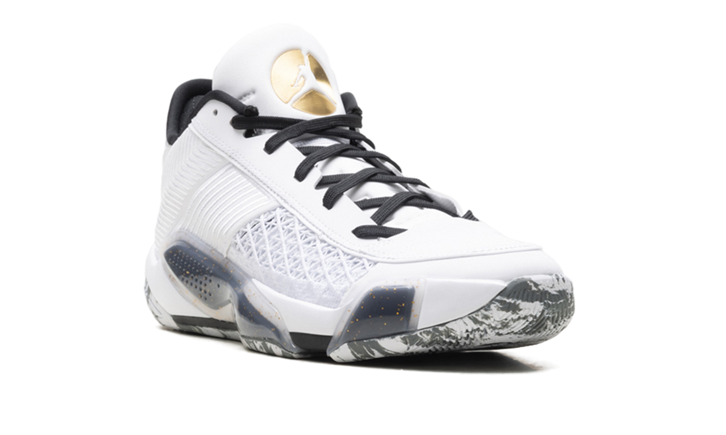 Jordan 38 Low White Metallic Gold Black FD2326 107