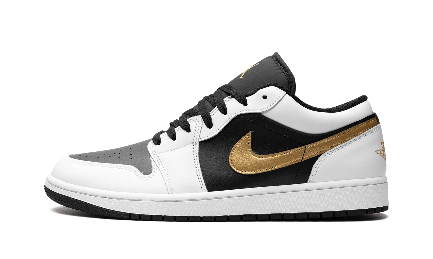 Air Jordan 1 Low Gold Swoosh 553558 172