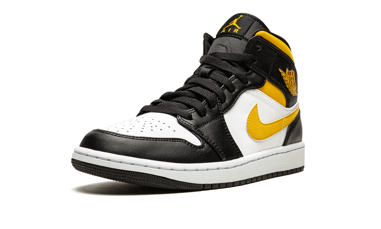 Air Jordan 1 Mid White / Pollen / Black 554724 177