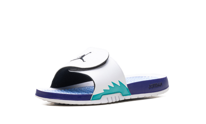 Jordan Hydro 5 Retro Slide White New Emerald Grape Ice Black 555501 103