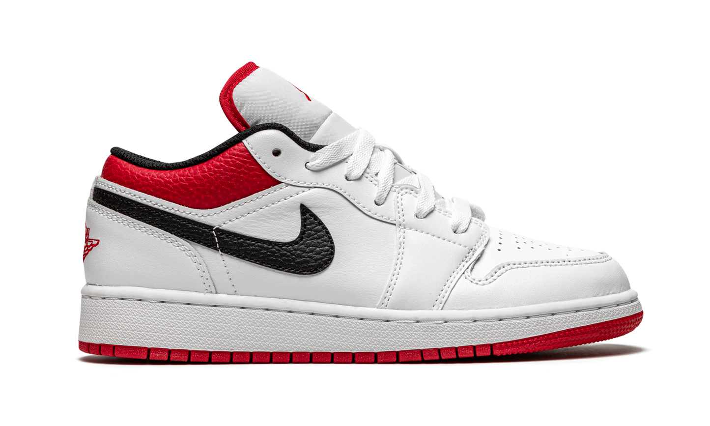 Air Jordan 1 Low GS White / Gym Red 553560 118