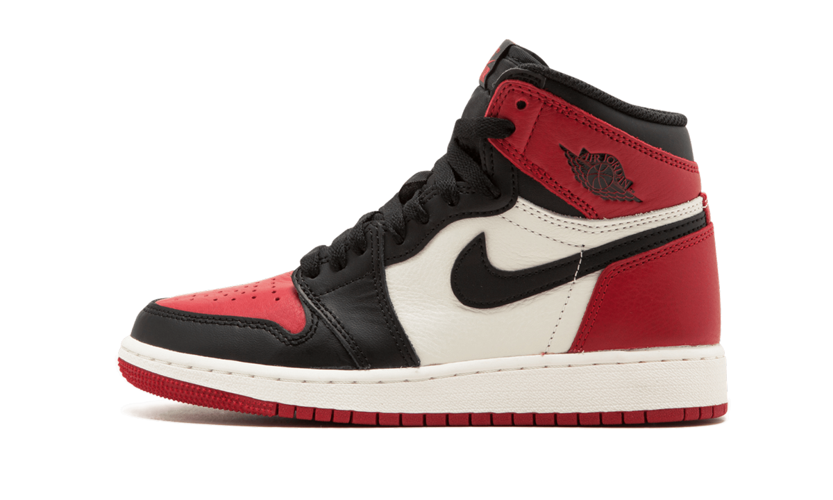 Air Jordan 1 Retro High OG GS Bred Toe 575441 610