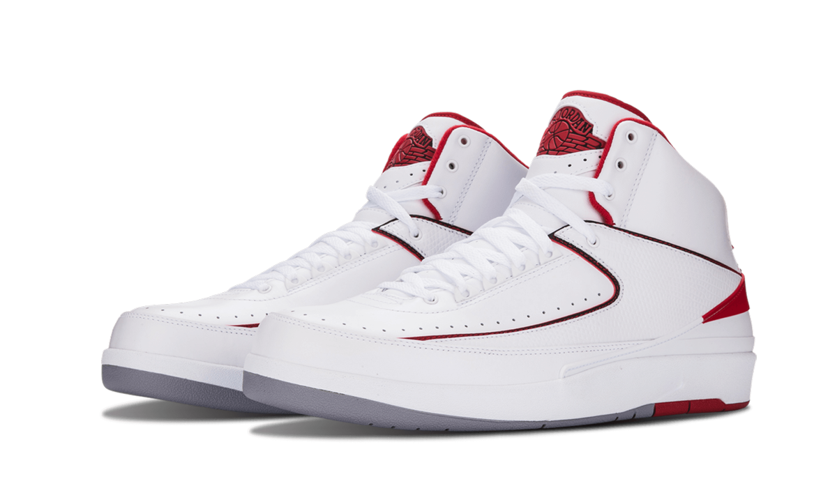 Air Jordan 2 Retro White/Varsity Red 385475 102