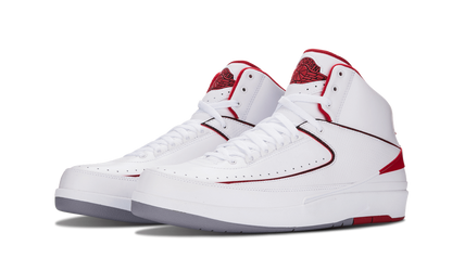 Air Jordan 2 Retro White/Varsity Red 385475 102
