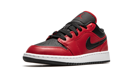 Air Jordan 1 Low GS Black Pebbled 553560 605