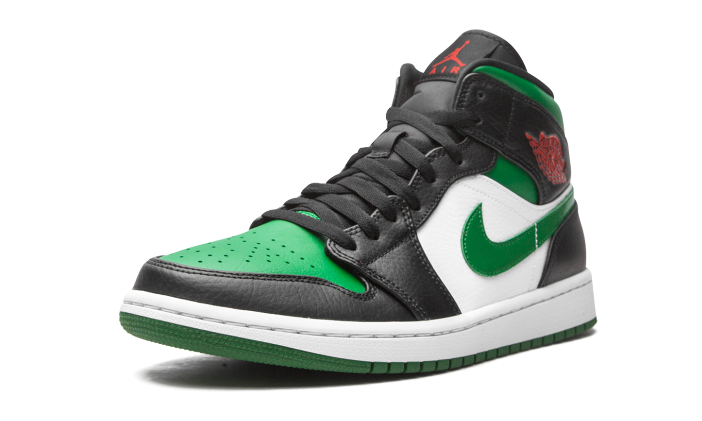 Air Jordan 1 Mid Green Toe 554724 067