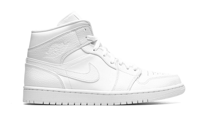 Air Jordan 1 Mid Triple White 554724 130