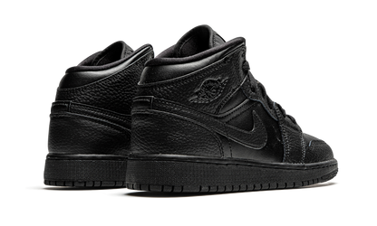 Air Jordan 1 Mid GS Triple Black 554725 091