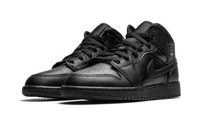 Air Jordan 1 Mid GS Triple Black 554725 091