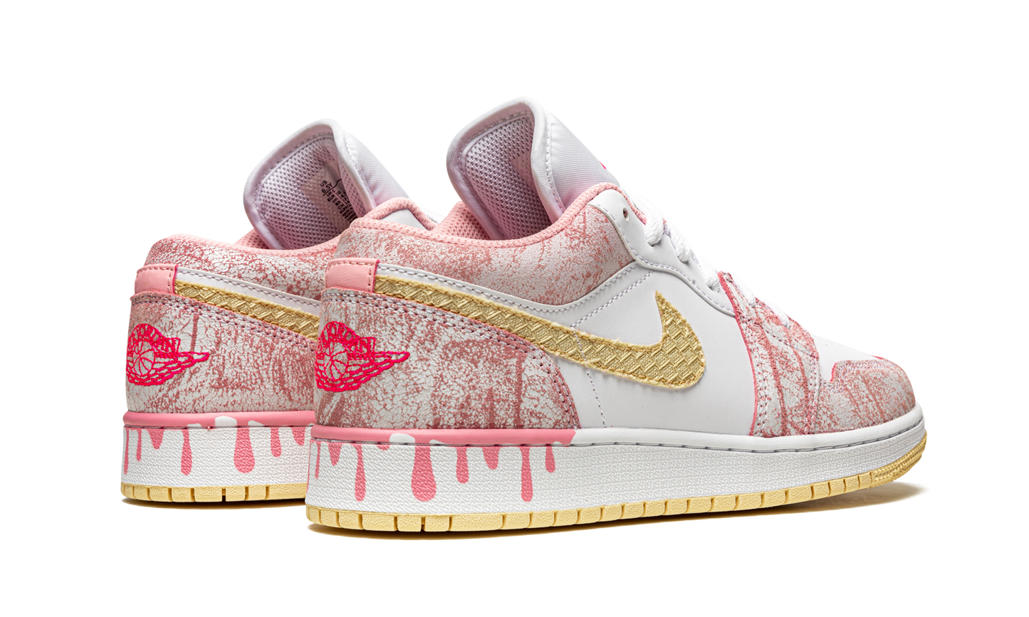 Air Jordan 1 Low SE GS Paint Drip CW7104 601