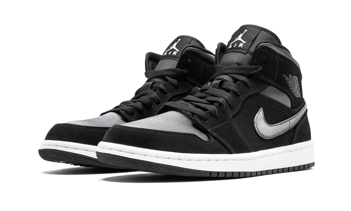Air Jordan 1 Mid SE Nylon - Black/Grey 852542 012