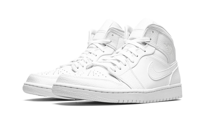 Air Jordan 1 Mid Triple White 554724 130