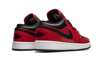 Air Jordan 1 Low GS Black Pebbled 553560 605
