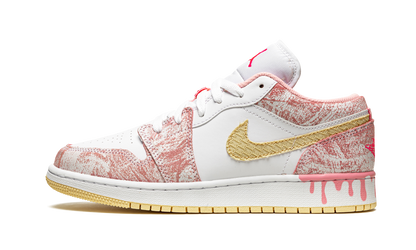Air Jordan 1 Low SE GS Paint Drip CW7104 601