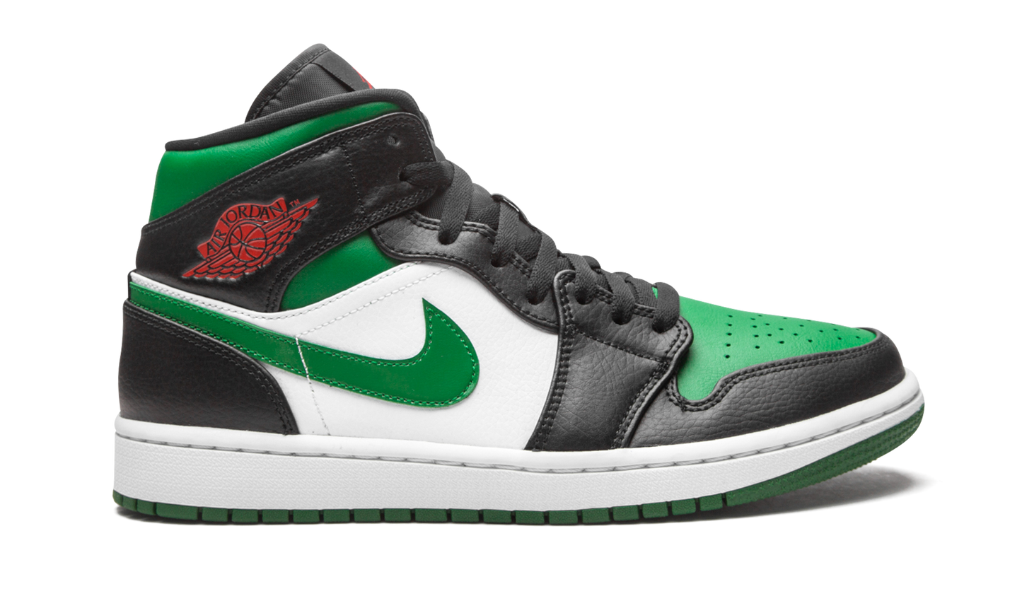 Air Jordan 1 Mid Green Toe 554724 067