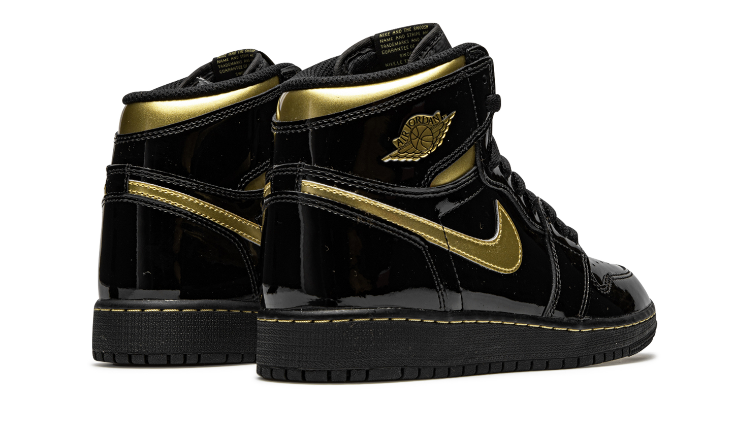 Air Jordan 1 Retro High OG GS Black Metallic Gold 575441 032