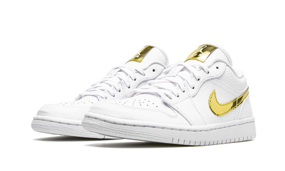 AIR JORDAN 1 Low SE WMNS White Metallic Gold CZ4776 100