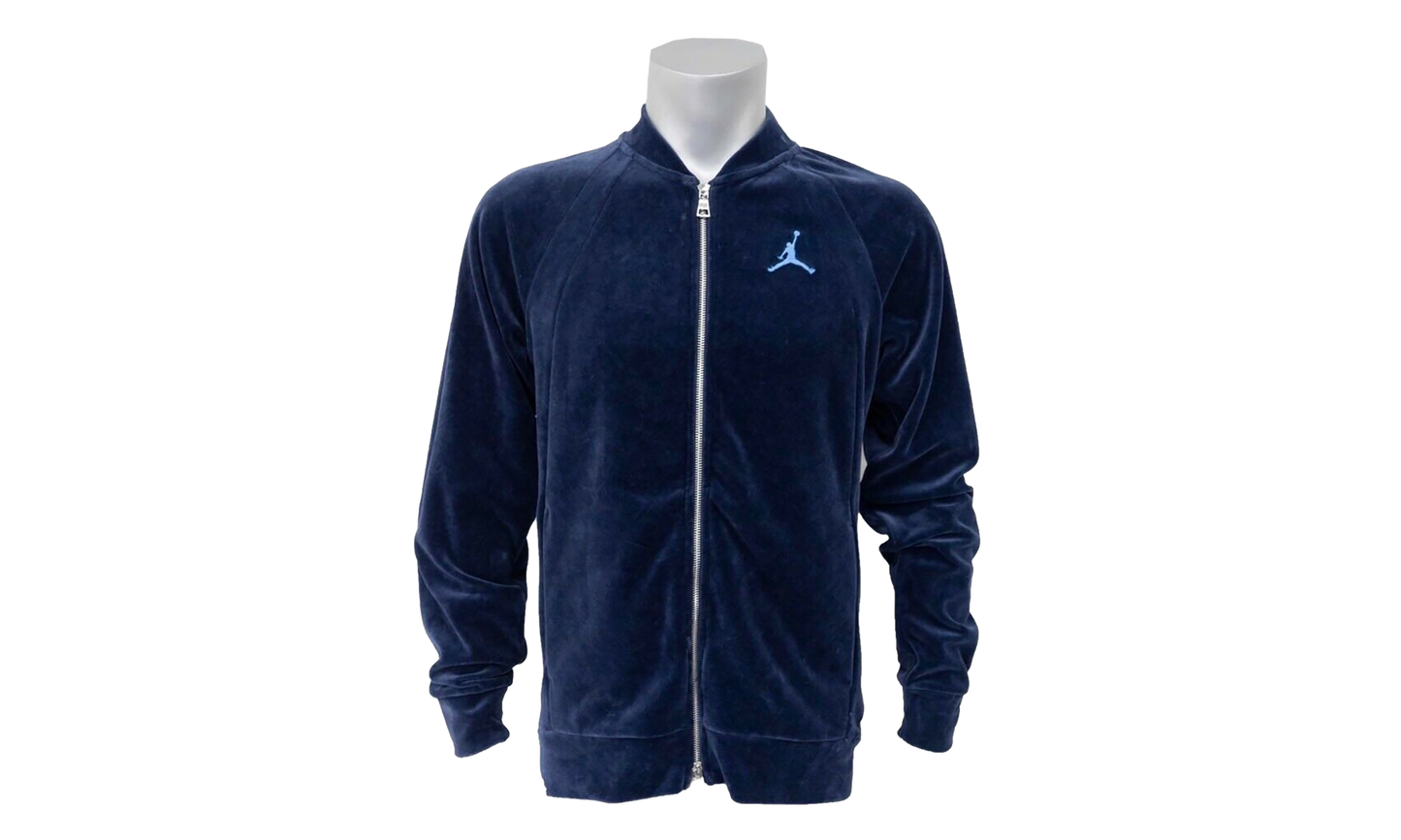 Air Jordan Velour Full Zip Track Jacket Blue AH2357 410