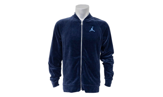 Air Jordan Velour Full Zip Track Jacket Blue AH2357 410