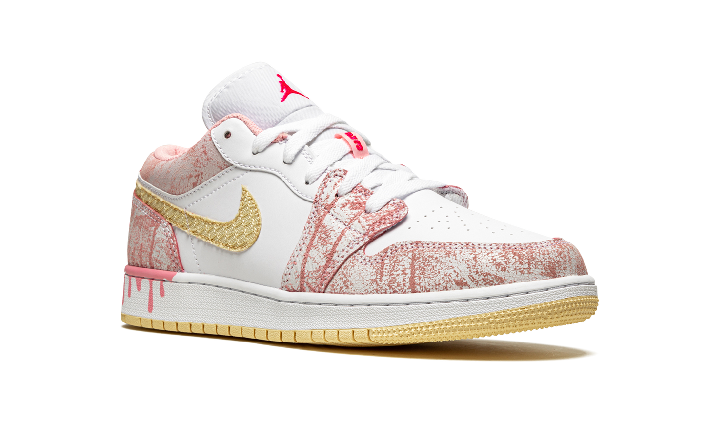 Air Jordan 1 Low SE GS Paint Drip CW7104 601